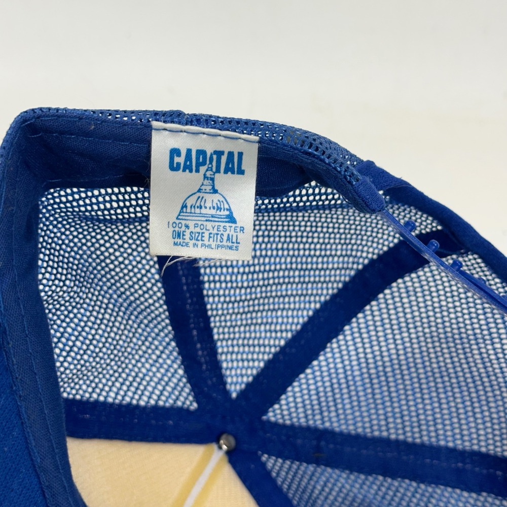 Vintage Capital Blue Velvet Transport Canton Ohio Trucker Hat Blue Snapback - Picture 7 of 7